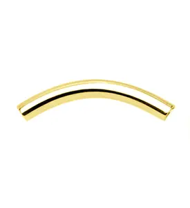Gold PVD Internally Threaded Titanium Curved Barbell - Post Only