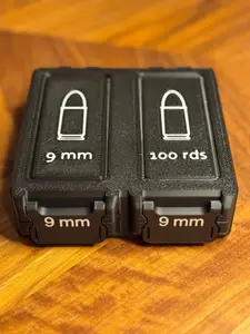 Ammo Box – 100 Round Capacity | Snaplock Modular Storage Case (No firearms or ammunition included)