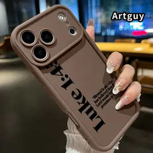 Case for iPhone 17 Pro Max 16 Plus 15 14 13 12 11 Air E Luke's Promise Verse Pattern Soft TPU Rubber Camera Protection Rugged Mobile Phone Cover for