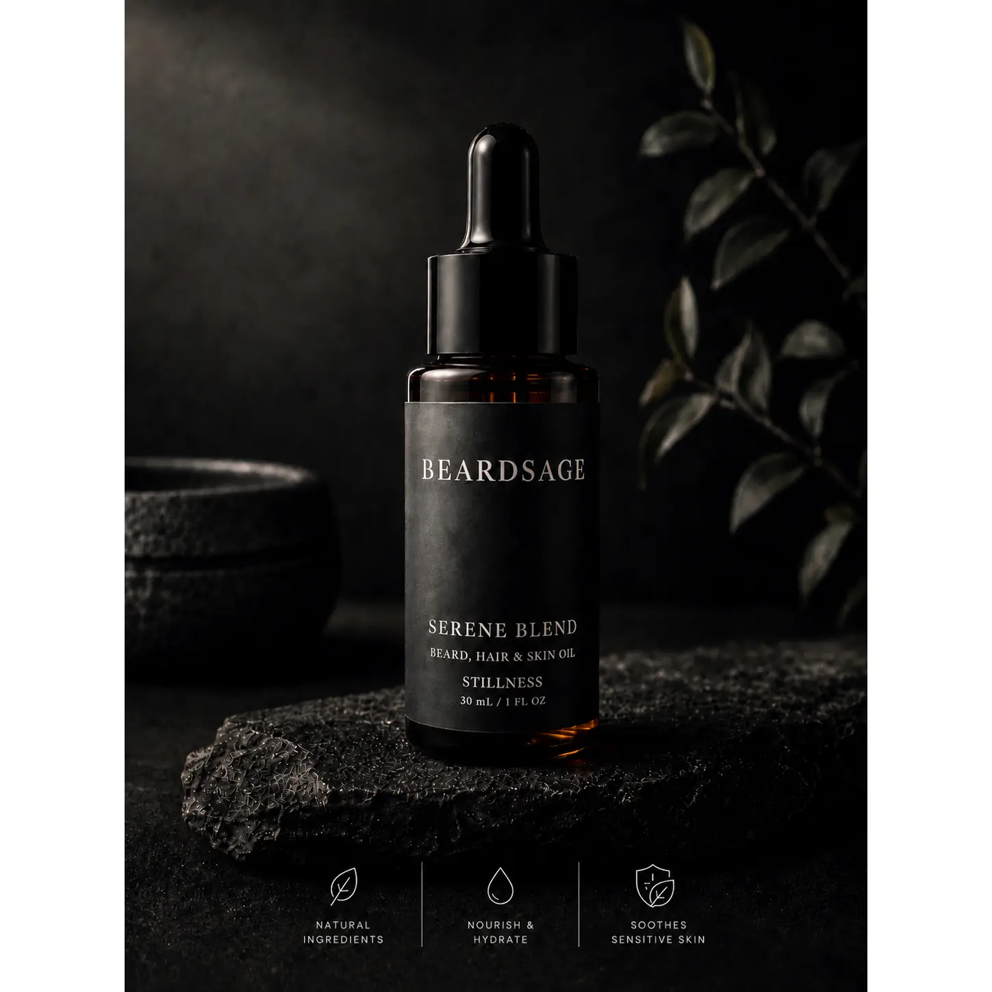 Serene Blend Beard Oil – Calming Formula for Sensitive Skin | Beardsage