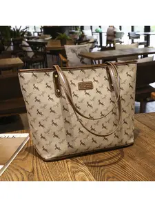 Large-capacity tote bag, new casual versatile simple commuter high-end fashion shoulder bag