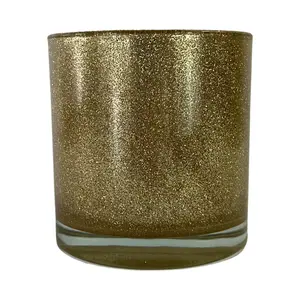 Monticiano Glitter Gold Candle Jar