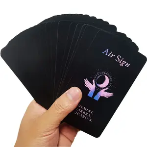 Love Oracle Cards,Tarot Cards for Beginners Twin Flame Tarot Cards,Oracle Cards Decks with Meanings on Them Soulmate to Romantic Relationships Oracle Cards Tarot Card Game (Black (2.75" × 4.72")