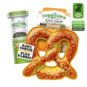 Tuffer Chewer Doggi Duo Bundle - Twisted Pretzel & Juananip