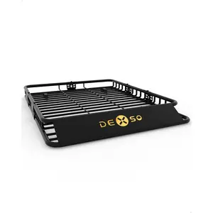 Garvee 64" x 50" Universal Roof Rack Basket, 200 Lbs Capacity Rooftop Cargo Carrier Basket with Extension Luggage Rack Heavy Duty for SUVs, Trucks, Vehicles