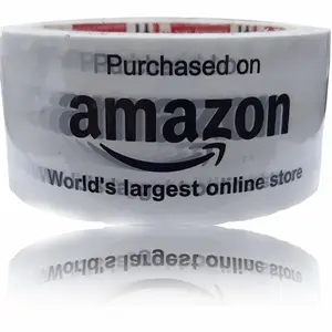 Amazon tape Pre-Printed Carton Sealing Tape White Packaging Shipping