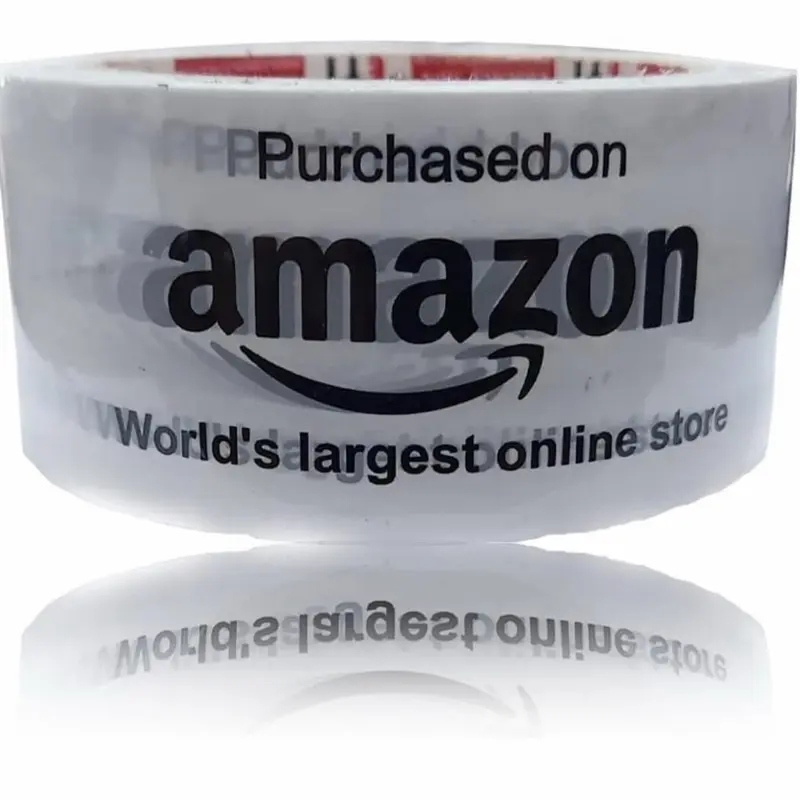 Amazon tape Pre-Printed Carton Sealing Tape White Packaging Shipping