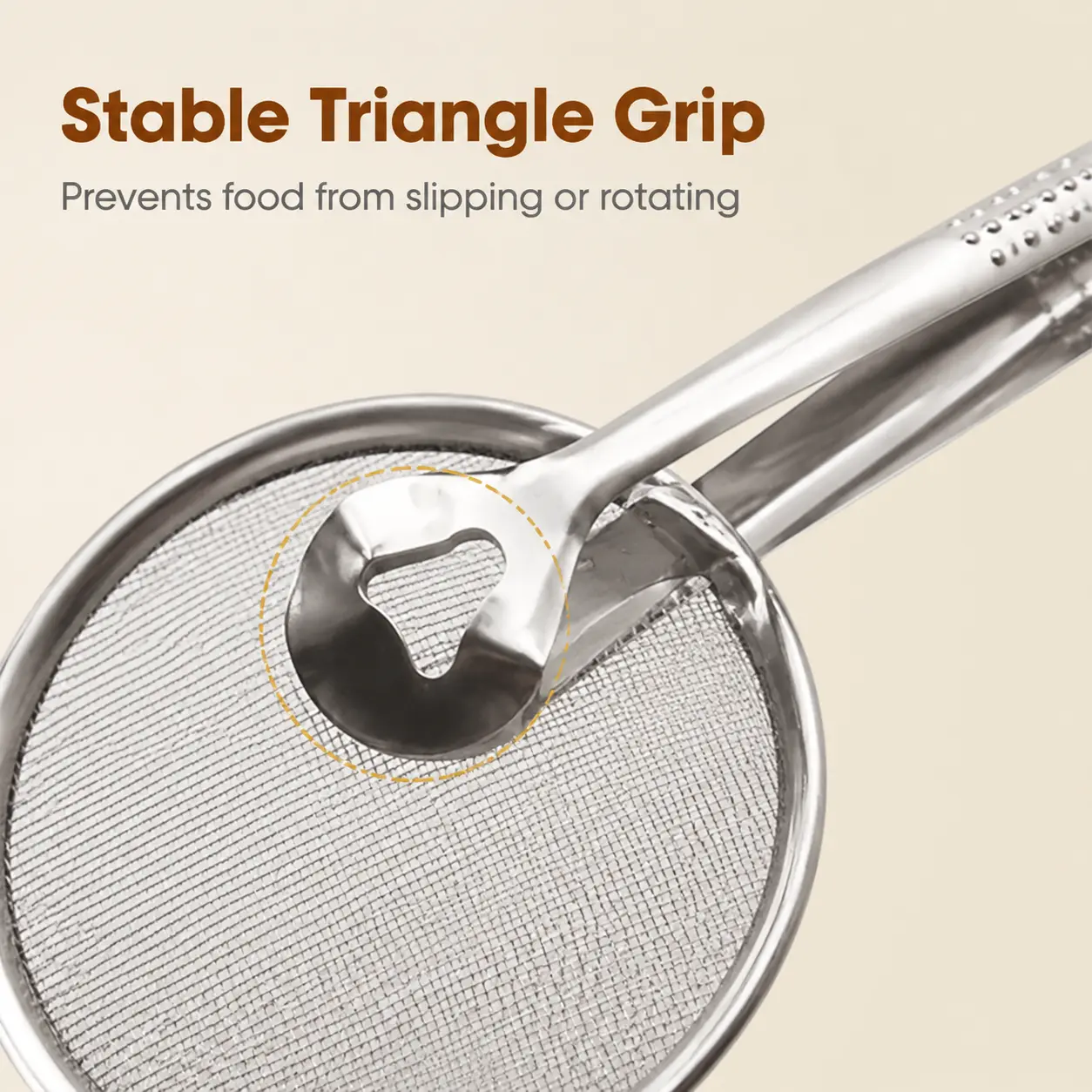 Stainless steel oil filter tong