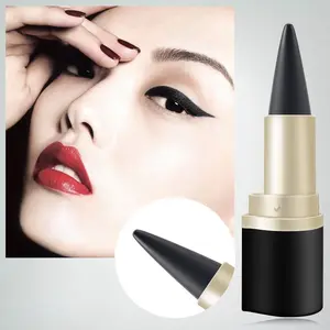 1pc Black Gel Eyeliner Pencil Set, Cat Eye MakeupStencil, eye makeup Lipliner Gift eyeliner Smooth Cosmetic