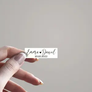 Personalised Wedding Sticker, Custom Wedding Favor Favour Stickers, DIY Wedding