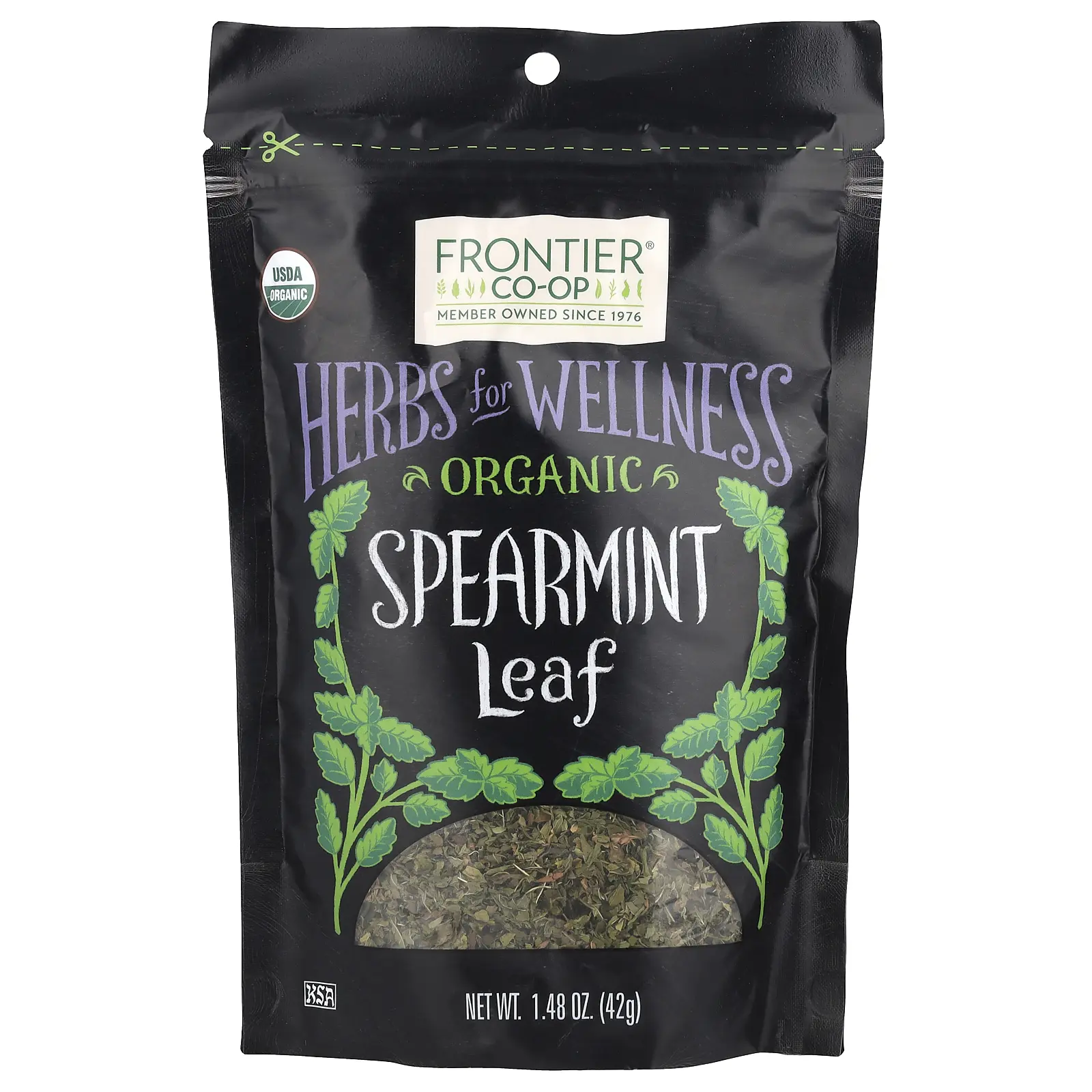 Frontier Co-op Organic Spearmint Leaf, 1.48 oz (42 g)