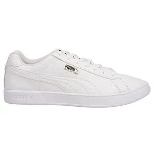 PUMA Mens Match Star Lace Up Sneakers Shoes Casual - White