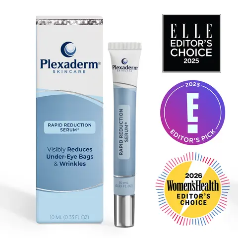 Plexaderm Rapid Reduction Eye Serum - Anti Aging Wrinkle & Eye Bag Tightener, Instant Under Eye Bags & Under-Eye Puffiness Reducer, Fine Lines, Crow's Feet, Hooded Eyes, Temporary Lift for Mature Skin, Works in Minutes