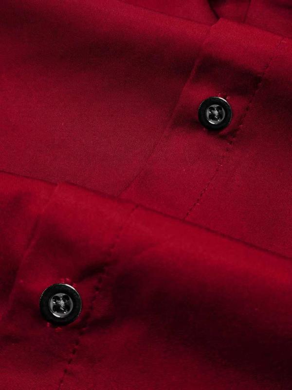 Men's Long Sleeve Formal Shirt, Wrinkle-Free Stretch Fabric, Button Front Pocket Design, Office Wear, Comfortable Fashion Csyj04 Fitted