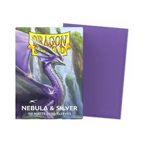 Dragon Shield Standard Dual Matte Sleeves: Nebula & Silver (100ct.)