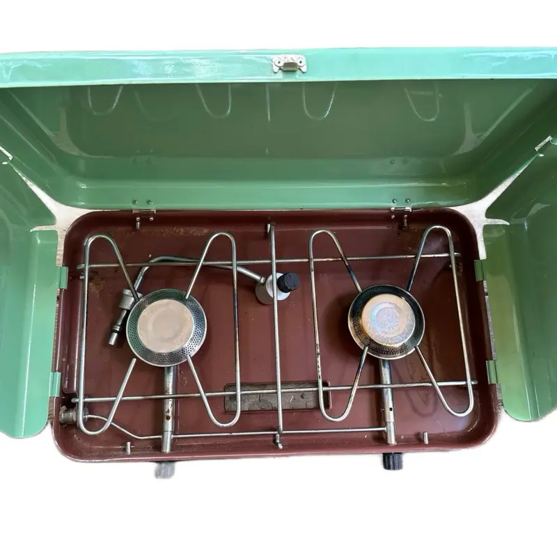 American Camper Vintage Double Burner Camp Stove