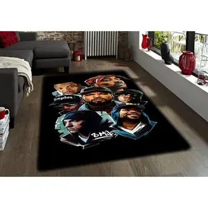 Hiphop Rug,Legends Rug,Rappers Rug,Music Rug,Music Decor,Music Room Rug,Rap Stars Collage Rug,Awesome Rug,Unique Rug,Area Rug, Gifts for Him