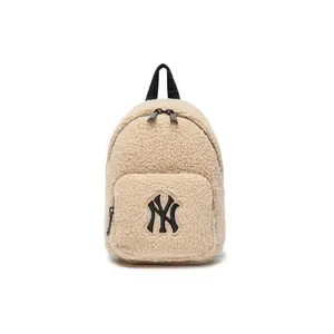 MLB New York Yankees Logo Sherpa Wool Mini Backpack for Women