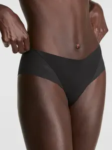 PINK No-Show Raw-Cut Cheeky Panty