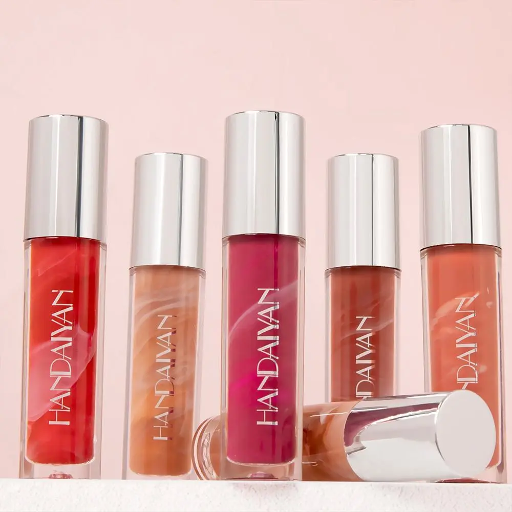 Long Lasting Lip Gloss, Moisturizing Lip Glaze, Glossy Lip Glaze Stick, Plumping Lip Oil Lip Stick for Girls & Women, Makeup