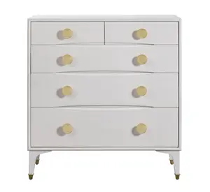 Divine 38" White 5-Drawer Chest