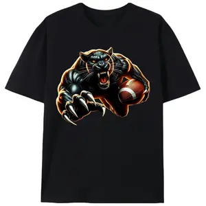 Panther American Football T-Shirt |   NFL Style Sports Graphic Tee