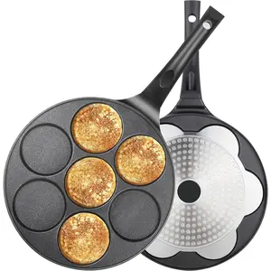 Pancake Pan Nonstick Pancake Griddle Mini Pancake Maker with PFOA Free Coating pancake mold Suitable for All Cooktops 1PC