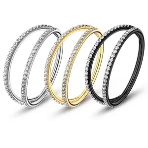 KUTLAN  18G Solid Titanium Nose Piercing, Double Row AAAAA+ CZ Hoop Nose Ring, Nose Rings Hoops, Double Nose Ring For Single Piercing, Conch Helix Daith Lip Piercing Jewelry,Women Body Piercing Rings,Man's Body Piercing Rings jewelry love