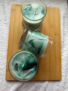 Iced matcha candle