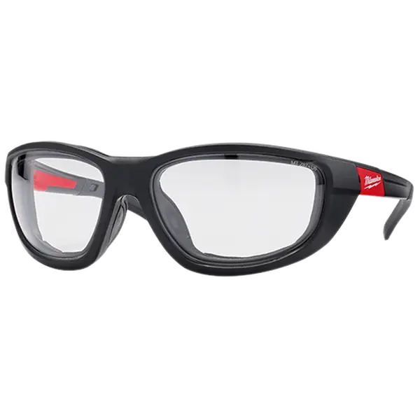 Milwaukee Performance Safety Glasses w/Gasket - Fog-Free Lenses - Clear