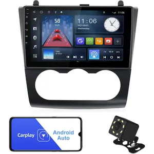 9'' Android 13 Car Radio for Nissan Altima Teana 2008 2009 2010 2011 2012 manual A/C】IPS HD Touchscreen Screen Car Stereo with Carplay & Android Auto Support Backup Camera GPS Navi FM WiFi BT