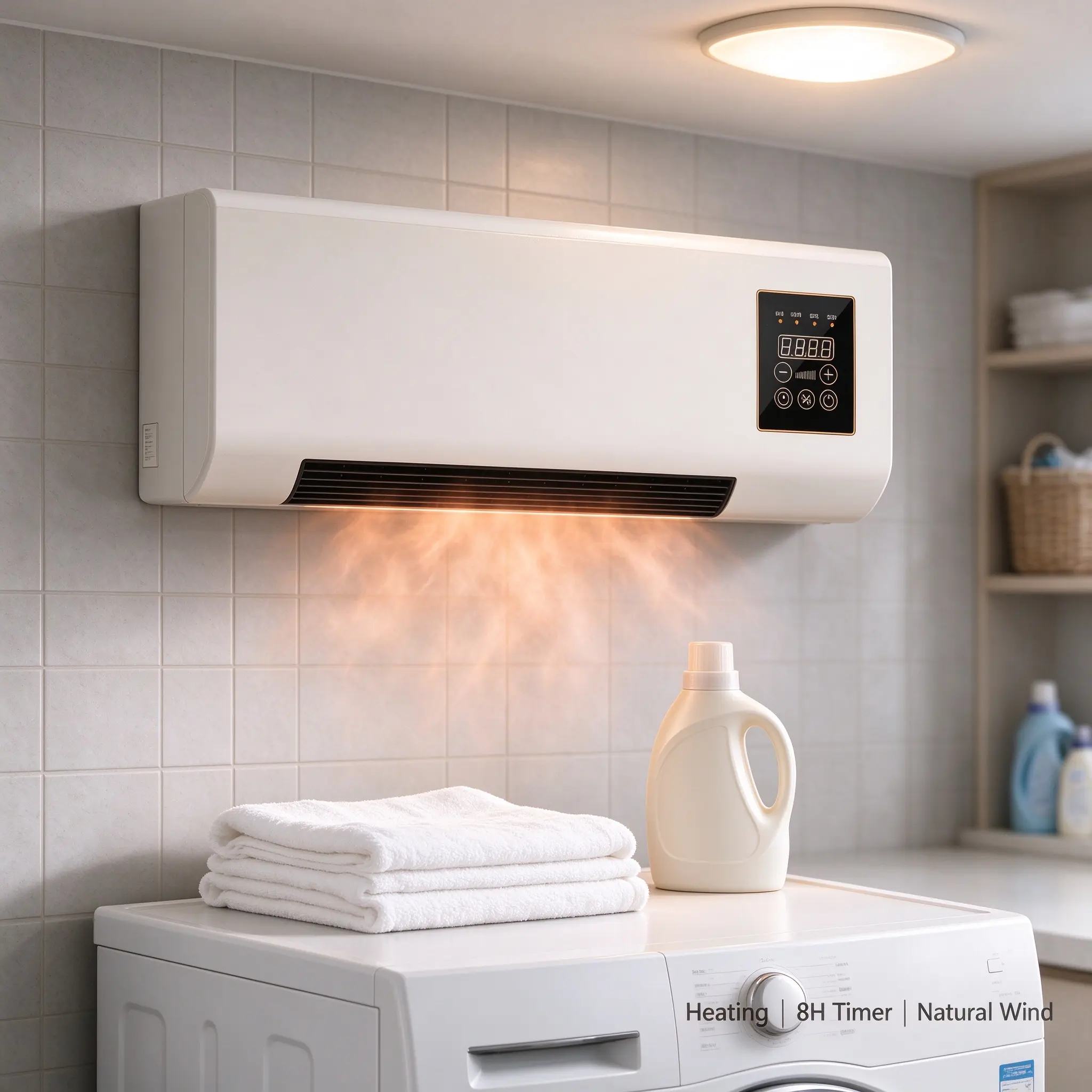 8H Timer Natural Wind Heating Wall-Mounted Air Conditioner for Home Comfort