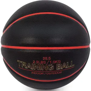 2.2LBS Weighted Heavy Size 6 28.5" Basketball  Equipment Basketball PU Leather Indoor Outdoor for Women Youth Improving Ball Handling Dribbling Passing Skill (Deflated)