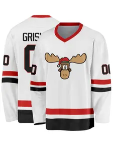 Men's Ice Hockey Jersey #00, Comfortable Breathable Quick-Dry Athletic Shirt, Sporty Fitted Design, Perfect Gift for Sports Training, All Seasons Wear