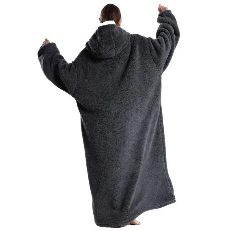 Oversized Wearable Blanket Hoodie Sweatshirt Gifts for Women and Men, Plus Size Warm and Cozy Giant Blanket Hoodie, Thick Flannel Blanket with Sleeves and Giant Pocket(gift)Gift Oversized Wearable Blanket Hoodie Sweatshirt Gifts for Women and Men, Plus Size Warm and Cozy Giant Blanket Hoodie, Thick Flannel Blanket with Sleeves and Giant Pocket(gift)Gift
