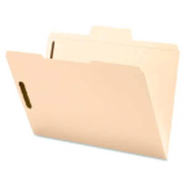 Smead Stock Top Tab 0.33 Cut Fastener File Folder With Reinforced Tab, Pack of 50