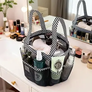 Large Capacity Wash Bag, Bathroom Storage Bag, Multi-Pocket Design, Mesh Handheld Swimming Bag, Water Filter, Drainage Function