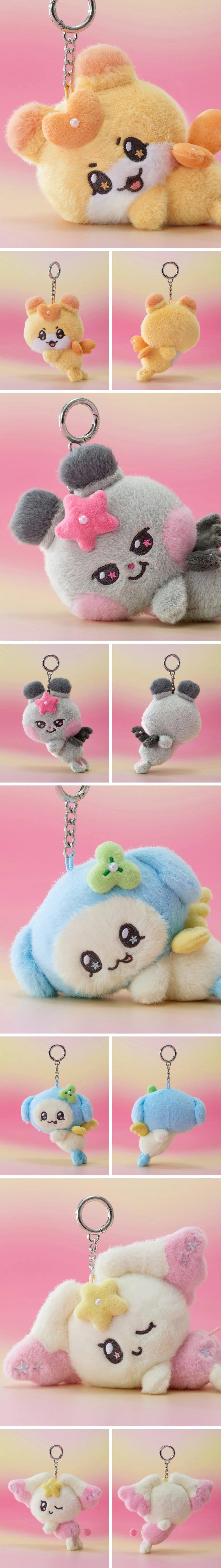 ATEEZ – [MIGHTEEZ Wonder Fairy] Plush Keyring | Official LINE FRIENDS x ATEEZ Plush Keychain | Hongyo / Ddeongyo / Tyuyo / Ddangyo / Saniyo / Mingyo / Kkamyo / Jjongyo + Exclusive Photocard