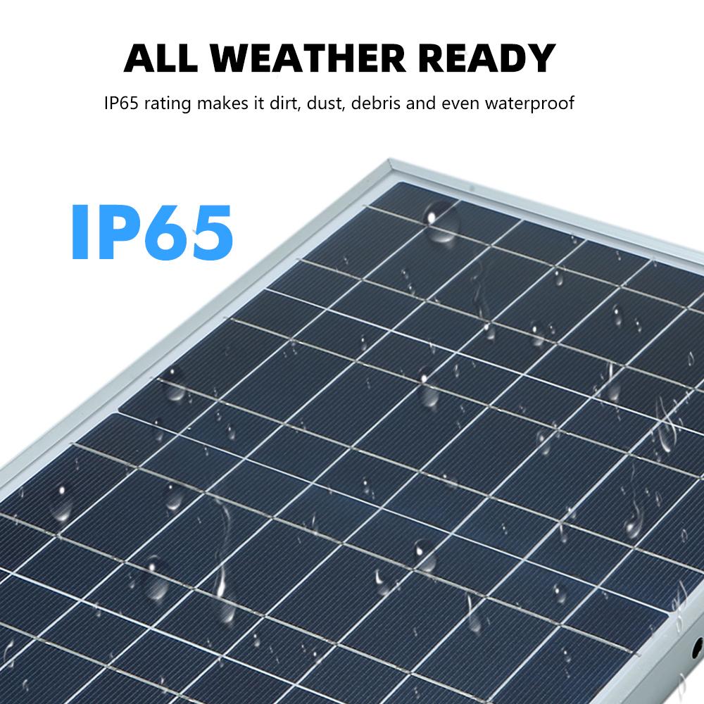 10W Portable Solar Panel Kit with 100A Controller, Multi-Crystalline 12V Battery Charger for RV Camping Home Backup, Complete Set with Cables