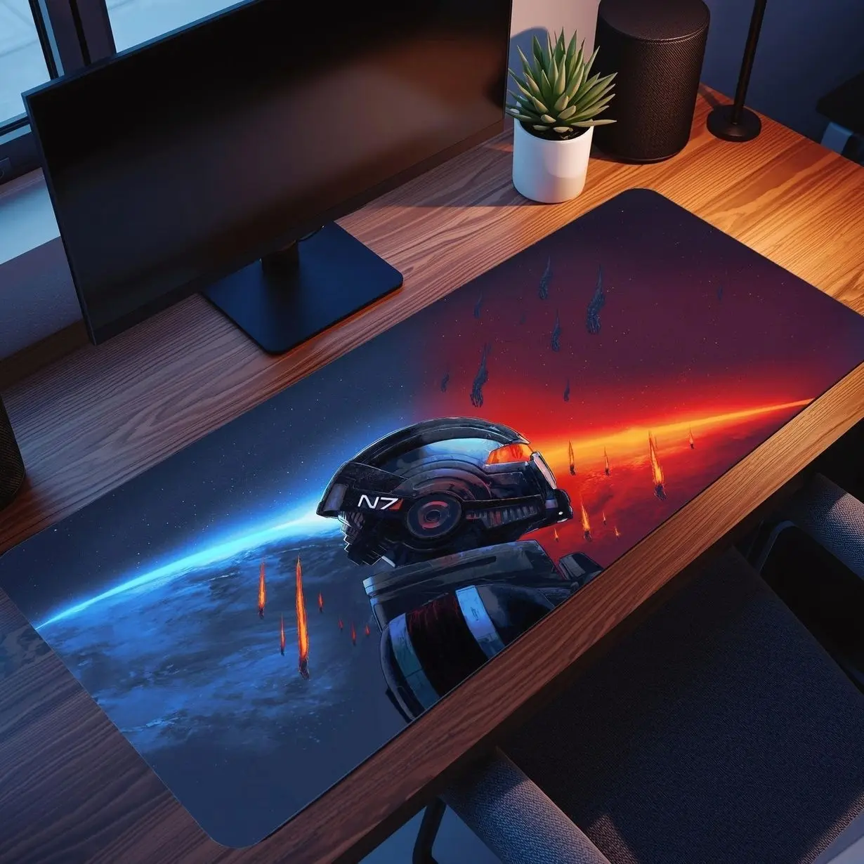 Mass Effect Gaming Mouse Pad: Personalized Desk Mat