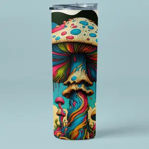 Drip Mushroom Tumbler Gift Drinkware Reusable Washable