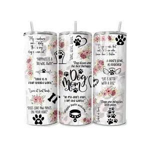 Dog Mom - 20 oz Tumbler Bottle Drinkware