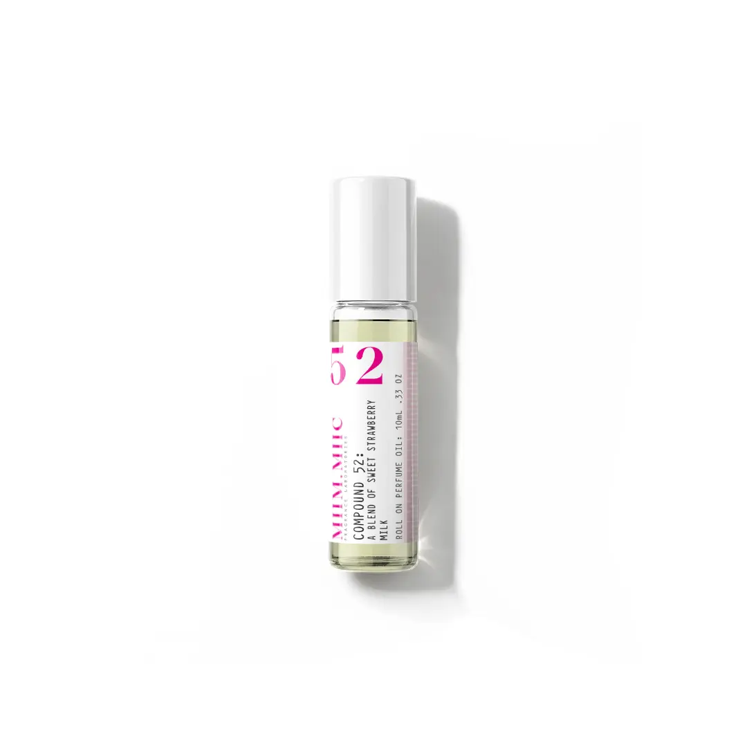 No 52 Sweet Strawberry Scent Roll-On Perfume, Women's Daily Wear Fragrance, EDP Liquid Perfumes, Single Item, Up to 0.9 fl oz