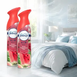Febreze Sweet Watermelon Vine Air Freshener Spray 8.8oz,OdorClear,odor fighter,watermelon scent,juicy melon,fruity freshness,natural propellant,sweeping spray,bathroom,kitchen,den,storage shed,laundry,closet,pet odor,food odor,smoke odor,stale air