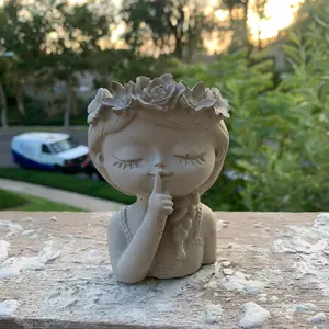 Concrete Quiet Lady Planter