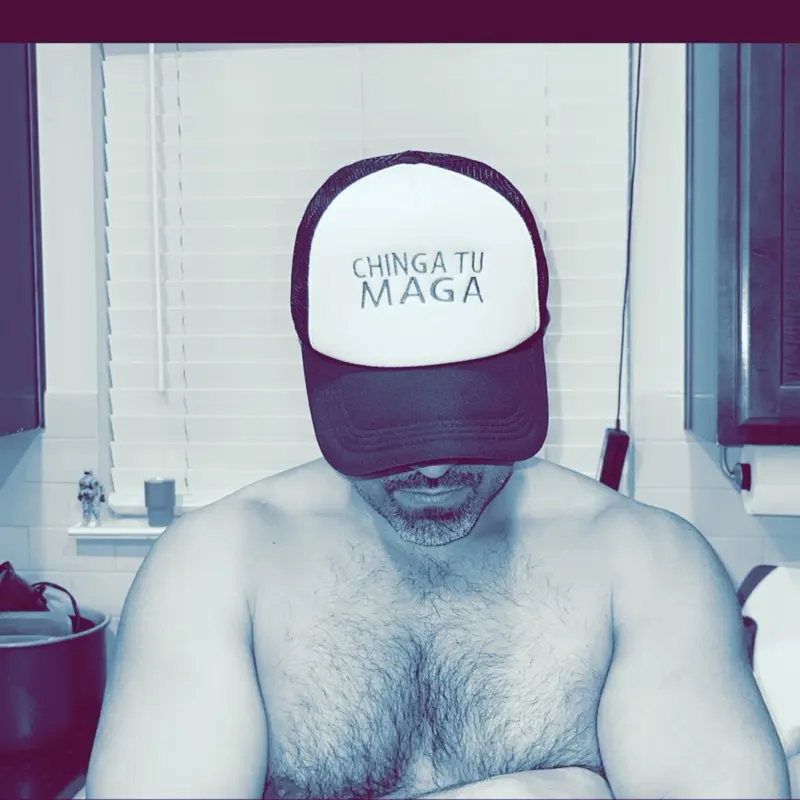 Trucker Hat "Chinga Tu Maga" with White and Darker Color Design