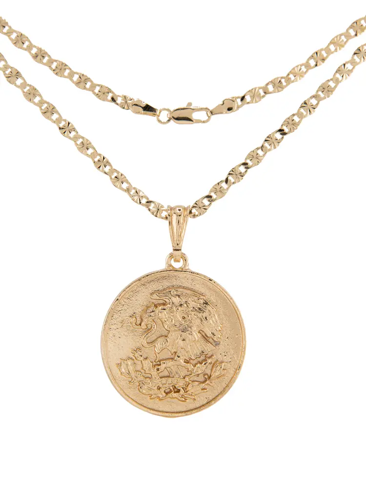 Gold-Plated Eagle Pendant with 18- or 24-Inch Chain - Classic & Bold Options Available - Versatile Jewelry for Any Occasion
