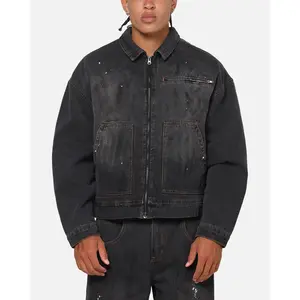 Saint Morta Halo Zip Jacket Smoke Black