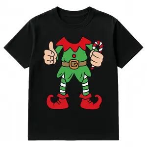 Funny Christmas Elf Outfit Costume Xmas Family T-Shirt