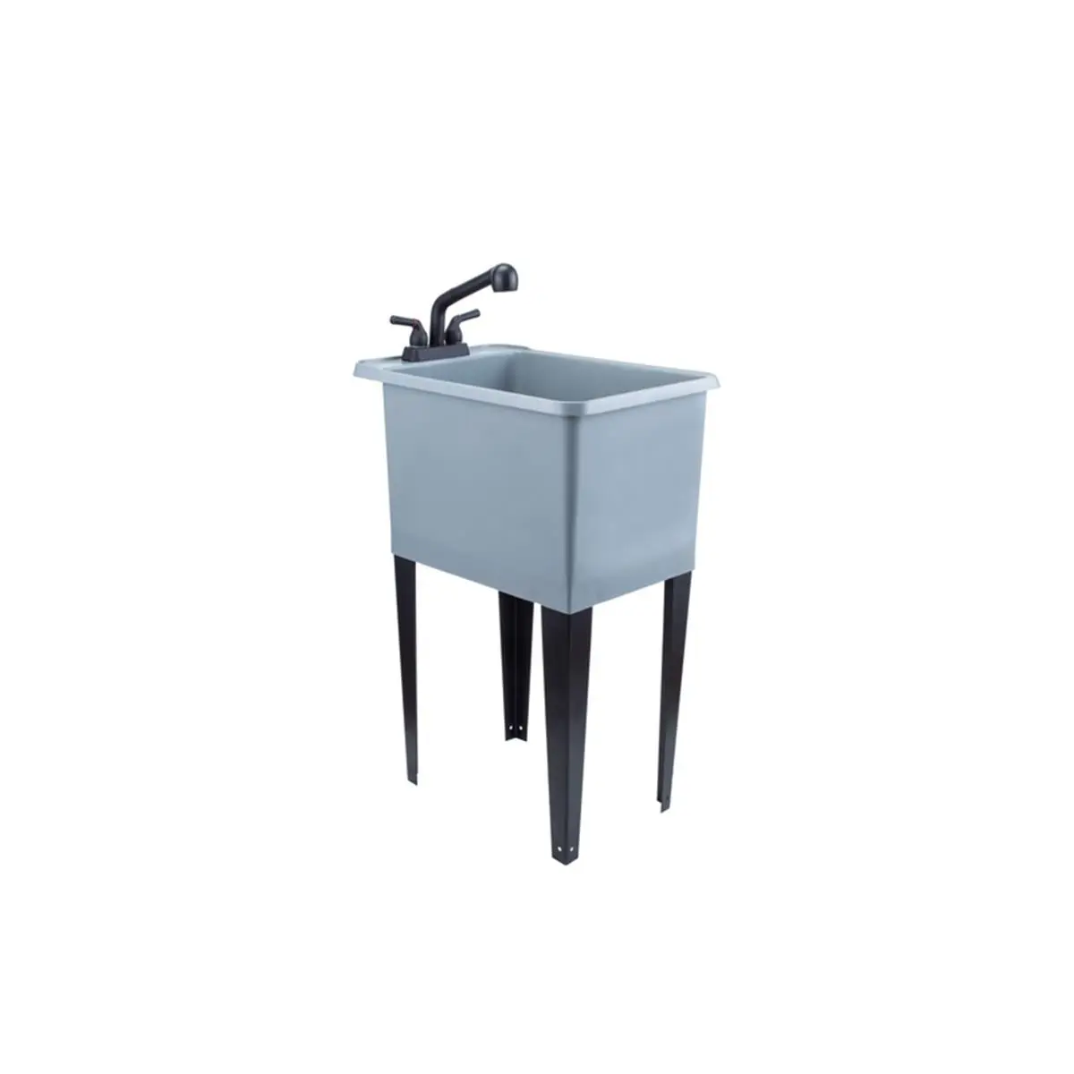 212 MAIN Tehila 4007468 Durable Rectangular Freestanding Plastic Laundry Tub Basin, 16gal Capacity, 17.5x23.5 in Dimensions